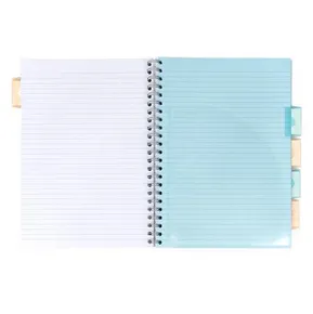 Spiralheft "Pastel project book", Mix, A4, liniert, 100 Blatt, PUKKA PAD 2012-PST